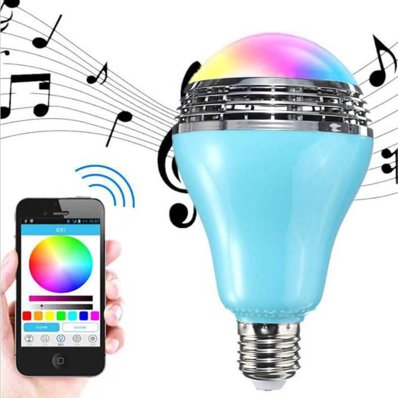 Bluetooth Music Speaker LED Color Bulb