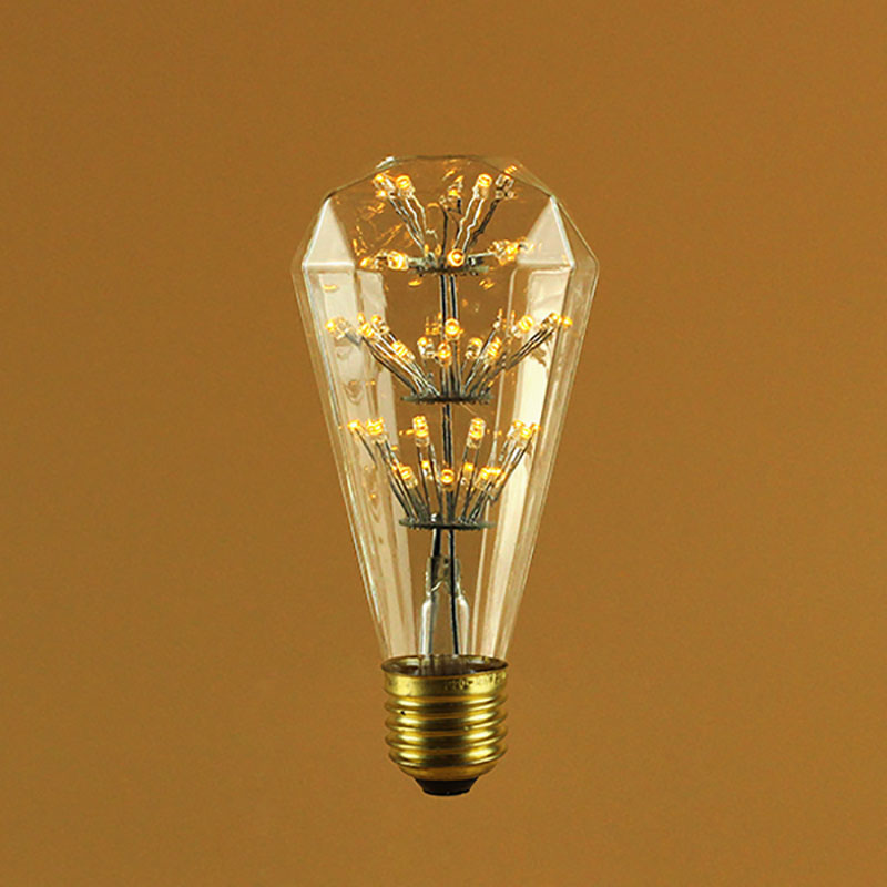 64ZY 64MM Diamond Warm White LED Fireworks Bulb