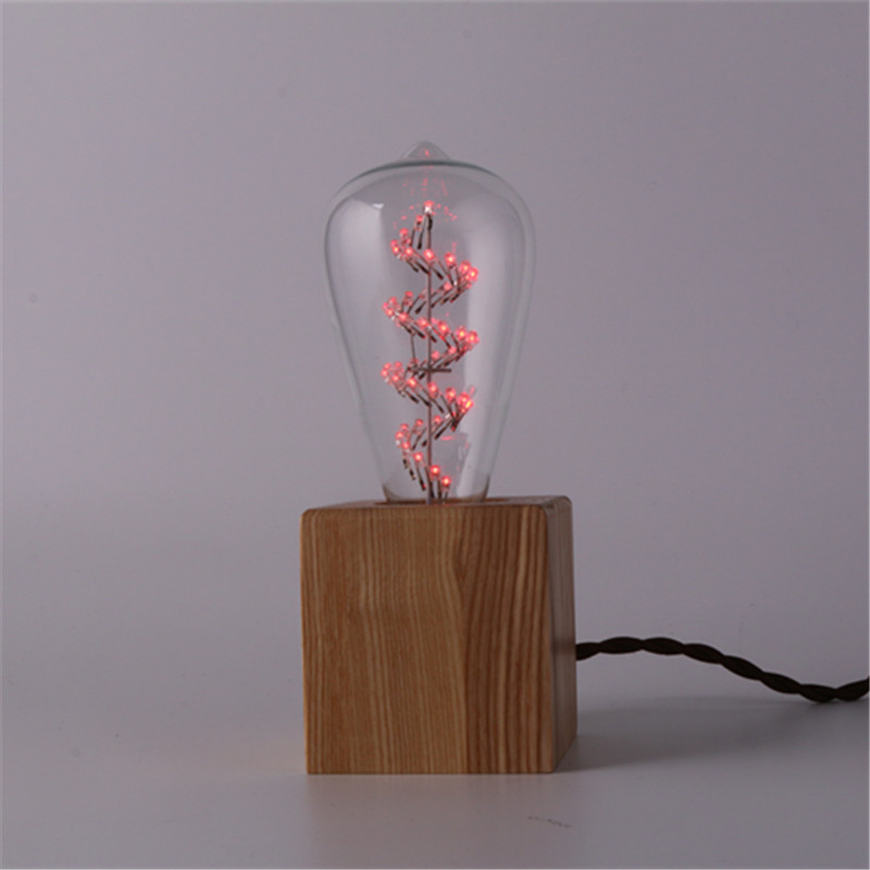 ST64 Red Color Spiral LED Fireworks Bulb