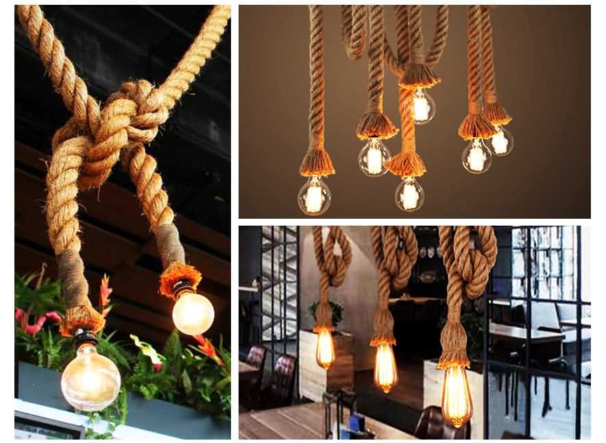 Zula Edison Rope Hanging Lamp