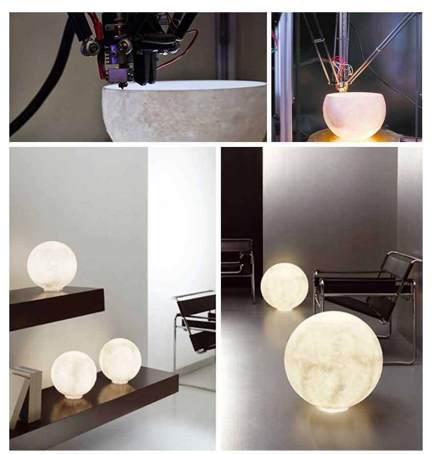 Moon floor lamp