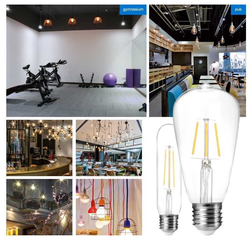 T32 Led filament bulb applications