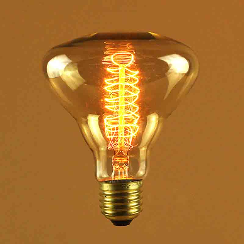 BR95 Spiral Tungsten Edison Vintage Bulb