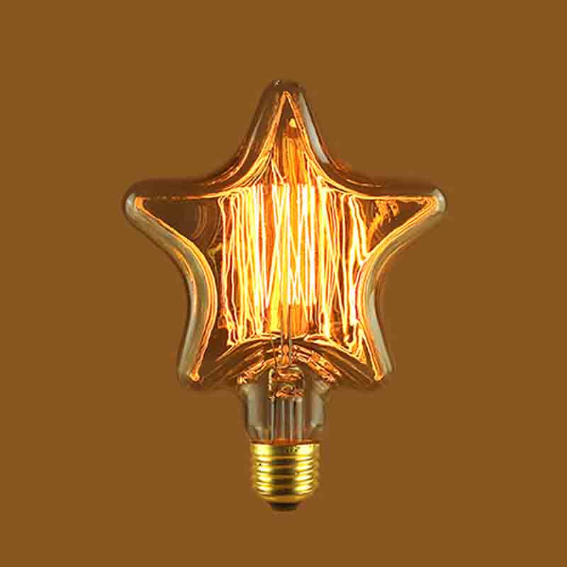 125S Twinkle Star Shape  Edison Vintage Bulb