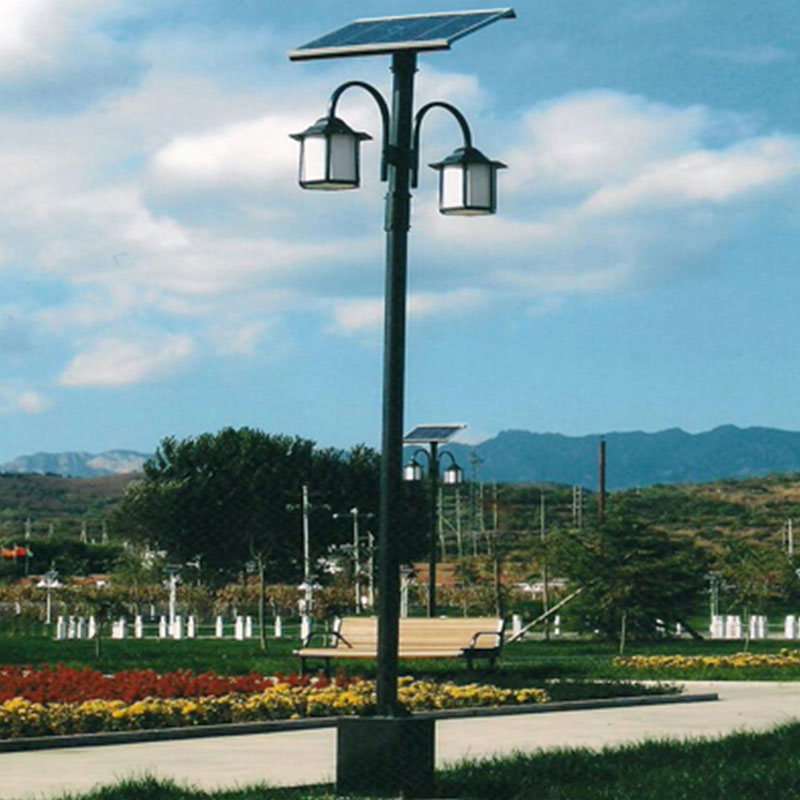 5M double arm solar garden light