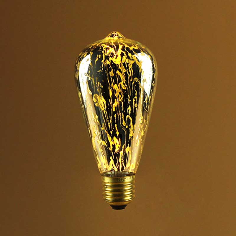 ST64 Teardrop LED Laser Decorative Bulb