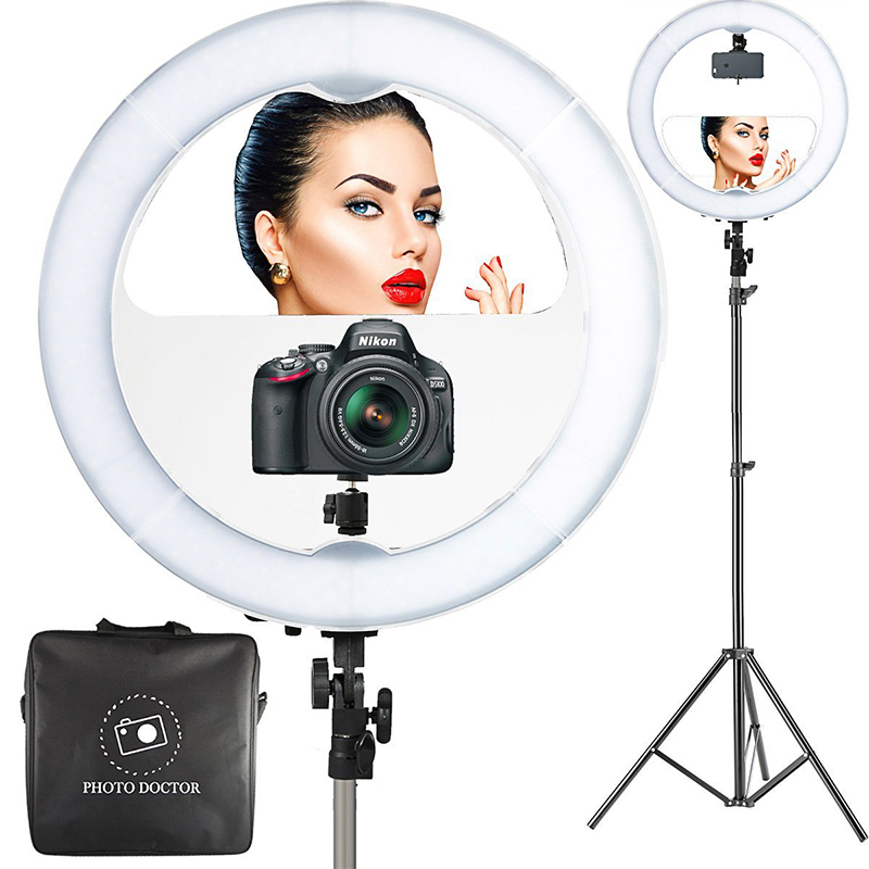 SM-48W LED Ring Light with Mirror