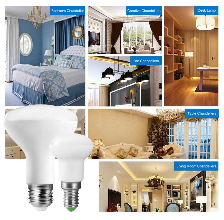 R39 led reflector bulb applications