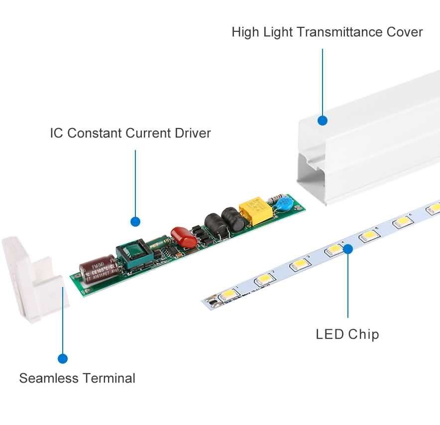T5 Led tube light componets
