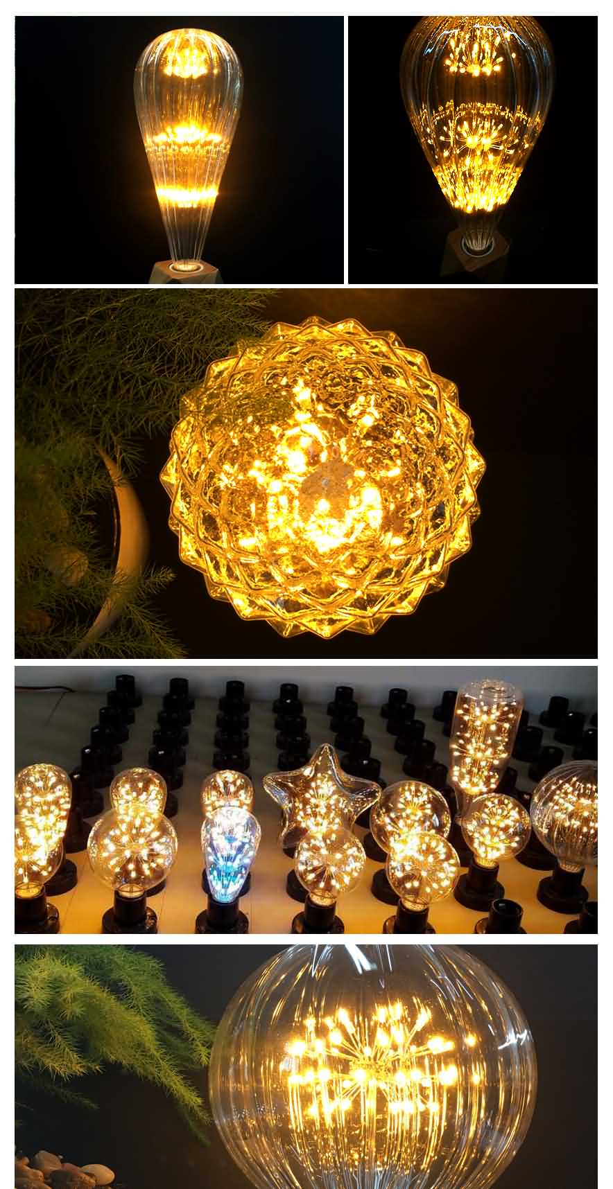 Pumkin Shaped LED Fireworks Bulb