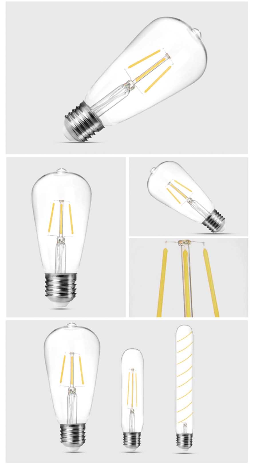 T32 Led filament bulbs