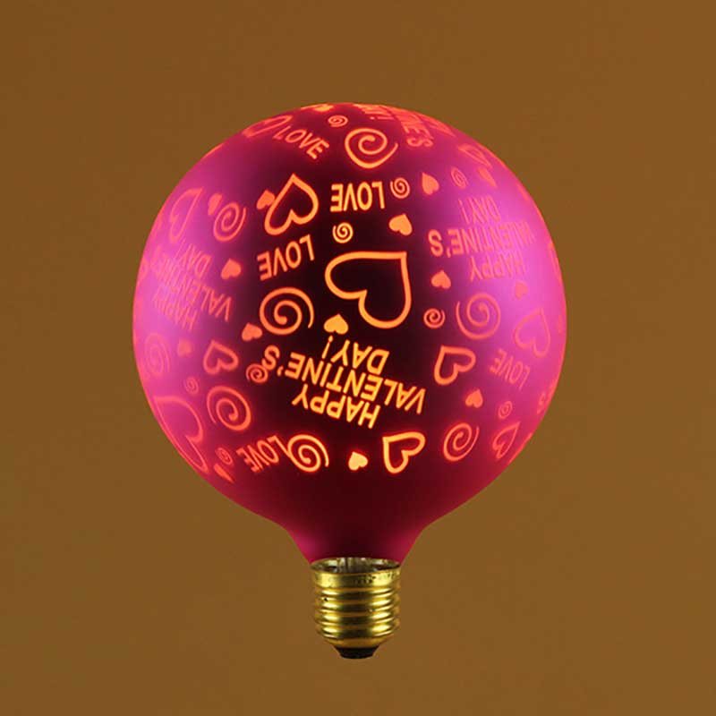 G95 Heart Shape LED Laser Decorative Bulb