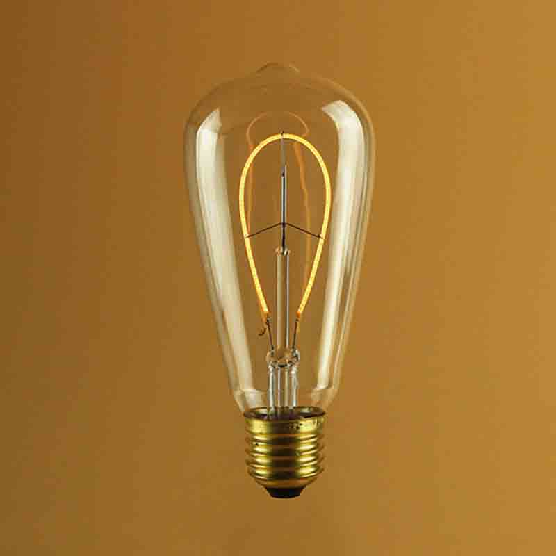ST64 Single Leaf LED Filament Bulb