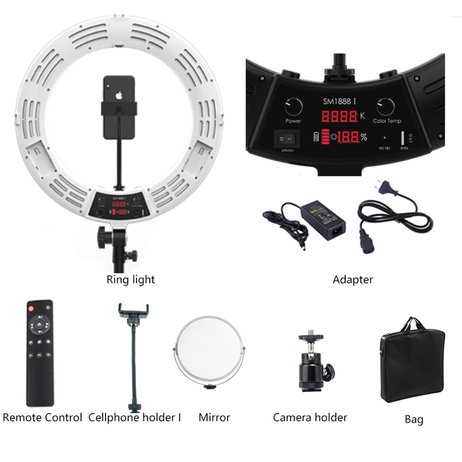 SM1888 I 18 inch Best Ring Light for Video
